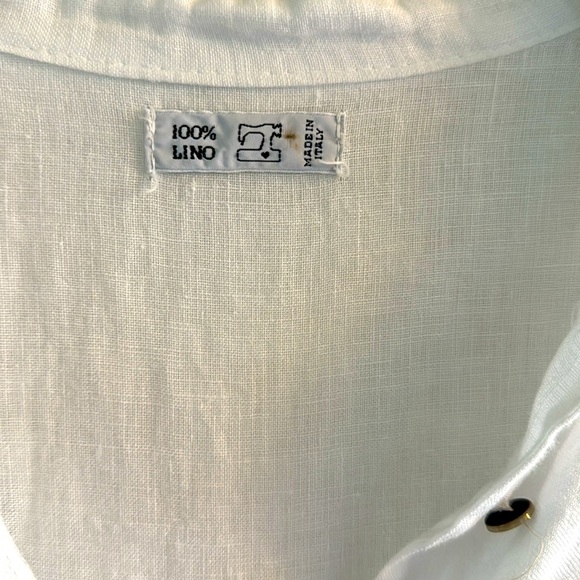 100% Italian Linen made in Italy Dress one size - Picture 3 of 5
